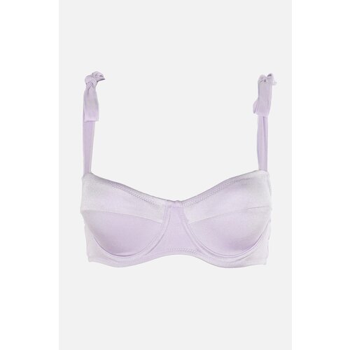 Trendyol Lilac Underwire Tie Detailed Bikini Top Slike