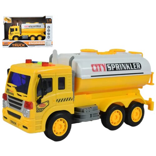 Magic Toys City Truck: Žuti kamion s cisternom sa svjetlom i zvukom 1/18 Cene