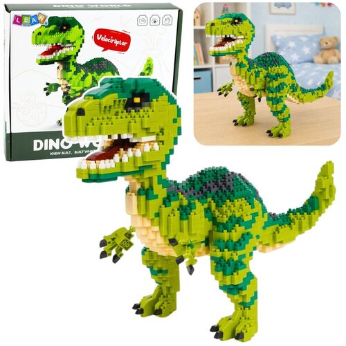 Set građevinskih blokova Velociraptor dinosaur, 3D figura, 1457 dijelova. Cijene