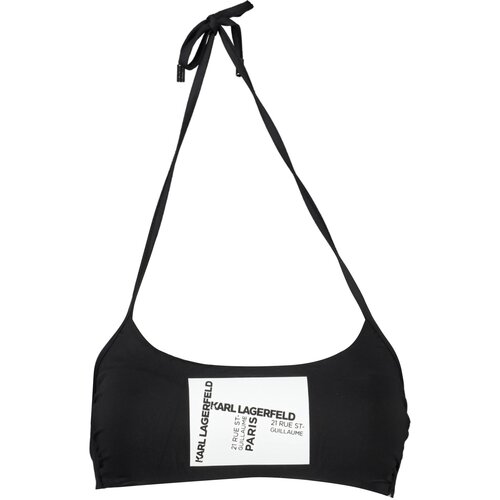 KARL LAGERFELD BEACHWEAR SWIMSUIT TOP WOMEN BLACK Cene