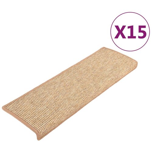 Maison Chic Samolepilne Preproga, Ruge za stopnice 15kosov svetlo rjave 65x21x4cm, (22120912) Cene