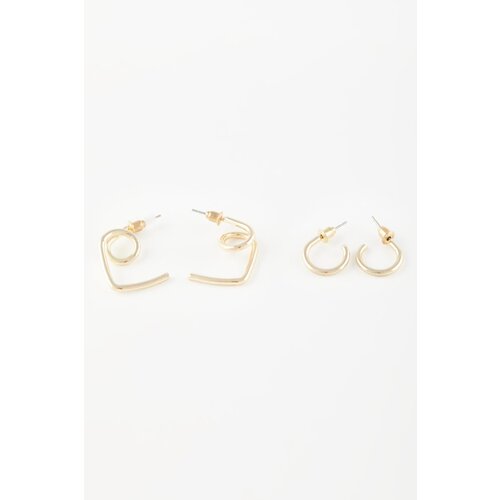 Defacto women's 2-Piece Gold Earrings Cene