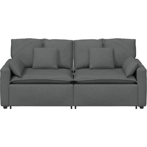  Modularna sofa s jastucima tamno siva Slike