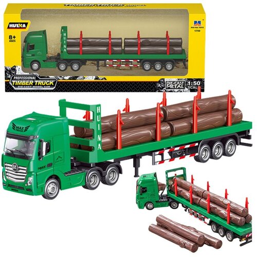 Metalni transporter drva Huina 1:50 zeleni Cijene