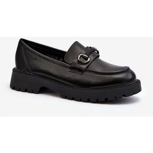 Kesi Women's eco leather loafers black Ledda