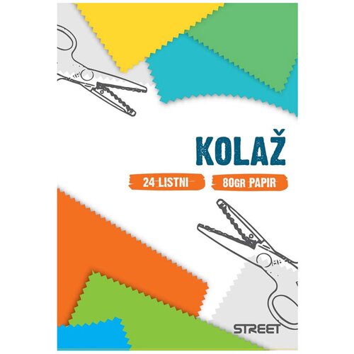 STREET Kolaž papir Creative A4, 20 listov Cene