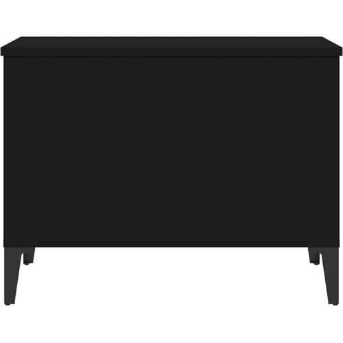  Stolić za kavu crni 60 x 44,5 x 45 cm od konstruiranog drva Slike