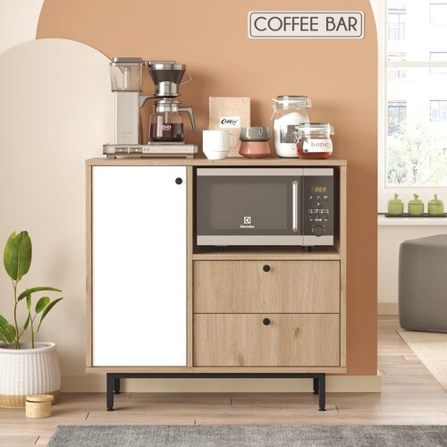 Hanah home RE1-SW oakwhite multi purpose cabinet Cene