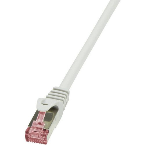 Logilink CQ2042S RJ45 mrežni kabel, Patch kabel cat 6 S/FTP 1.50 m siva vatrostalan, sa za&amp;scaron;titom za nosić 1 St. Slike