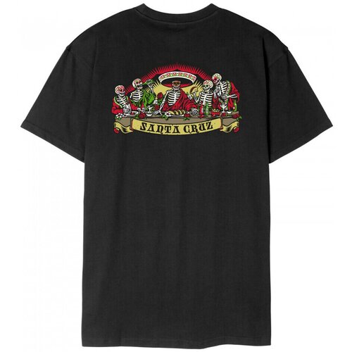 Santa Cruz Majice & Polo majice Guzman dead diners t-shirt Črna Cene