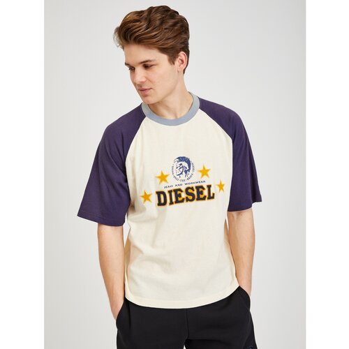 Diesel Blue Yellow Men&amp;#039;s T-Shirt - Mens Slike