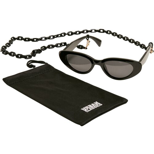 Urban Classics Accessoires Puerto Rico Chain Sunglasses Black Slike
