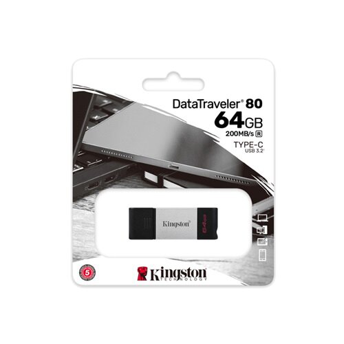 Kingston 64GB DataTraveler 80 USB-C 3.2 flash DT80/64GB usb memorija Slike
