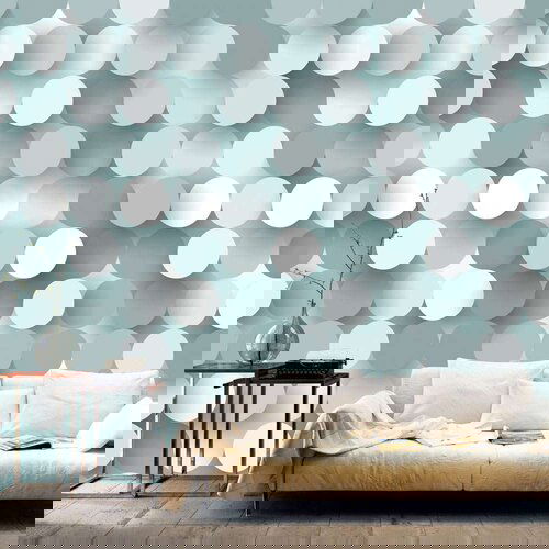  Tapeta - In The Net of Grey 100x70 Slike