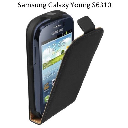  Preklopni etui / ovitek/ zaščita Flexi za Samsung Galaxy Young S6310 - črni Cene