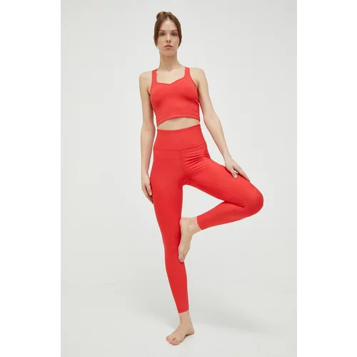 Casall Tajice za jogu boja: crvena, glatki materijal
