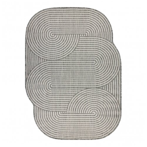 RugsX ORGANIC 1835 sisal preproga Geometric ecru / siva – naravna, moderna nepravilna oblika 133x190 cm, (5000176927) Cene