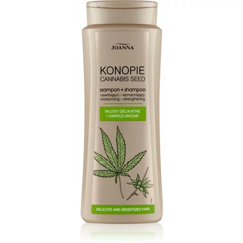 Joanna Cannabis šampon za okrepitev las za tanke in poškodovane lase 400 ml