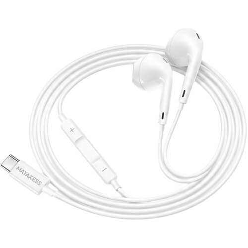 Oem Mayaxess, Žične USB-C slu&scaron;alke z vgrajenim mikrofonom za Galaxy S21 FE, Bela, (5000299369) Cene