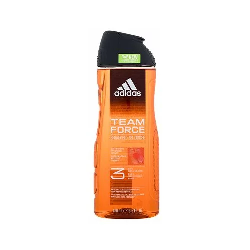 Adidas Team Force Shower Gel 3-In-1 gel za prhanje 400 ml za moške