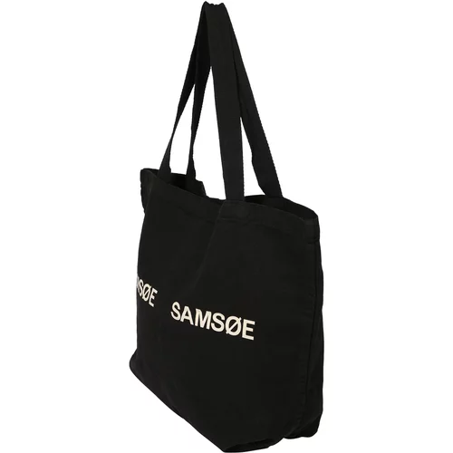 Samsøe Samsøe Nakupovalna torba 'Frinka' črna / bela