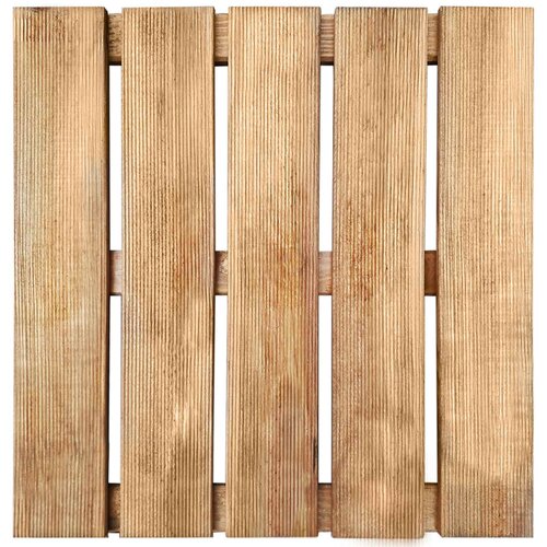  Pločice za decking 12 pcs Smeđa 50 x 50 cm Slike