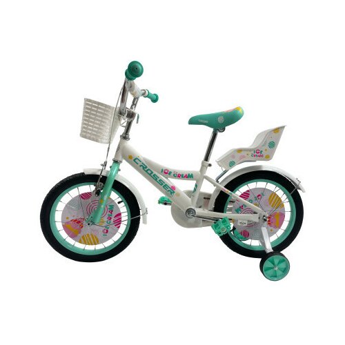 Sporting Machine dečija bicikla 16'' ice-cream belo-mint (SM-16005) Slike