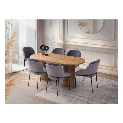 Hanah home trpezarijski sto orah boja milas 2991 Slike