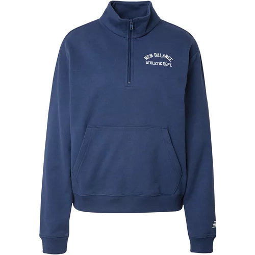 New Balance Sweater majica 'Greatest Hit' mornarsko plava / bijela