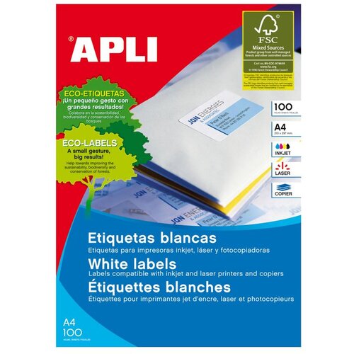 Apli bele nalepke AP003135 70 x 37 mm, 24/stran 100 listov Cene