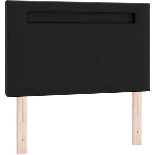 VidaXL Krevet na nastavak s madracem crni 120x200 cm od imitacije kože Slike