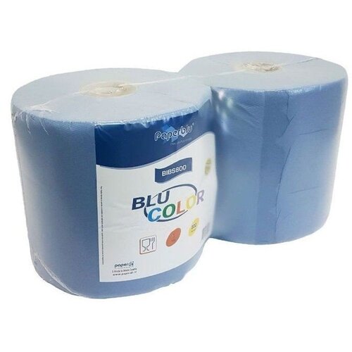 Paperblu Papirni ubrus Bobina Blu Color 800, Troslojni, 2 rolne Slike