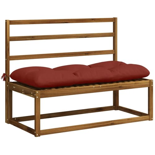  Jastučići za klupe VIANEN 2 kom. 100% poliester Crvena - Crvena 130 x 50 x 12 cm Slike