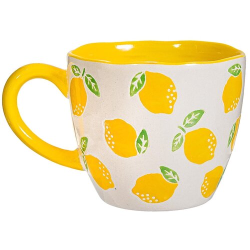 Sass &amp;amp; Belle Žuta /bijela keramička &amp;scaron;alica 250 ml Lemon &amp;ndash; Slike