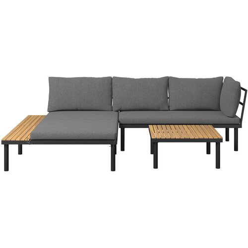 Ambia Garden LOUNGE GARNITURA tkanina akacija masivno železo Slike