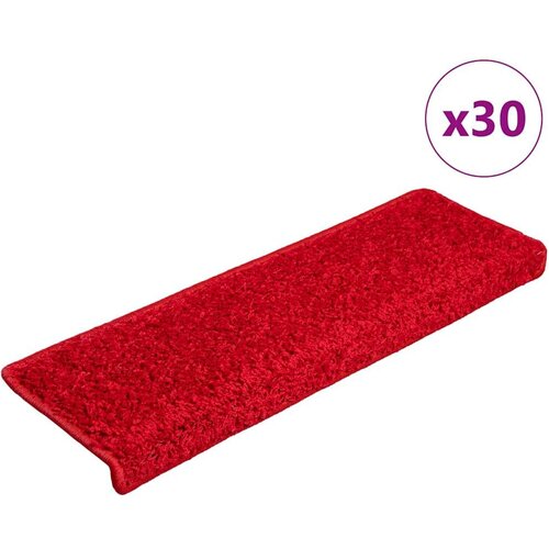  Prostirke za stepenice 30 kom 65x21x4 cm crvene Cene