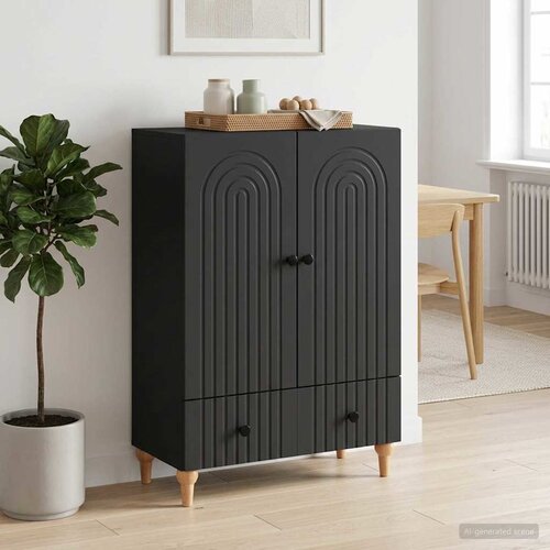  Kreveta s ladicama Crna 66 x 34,5 x 95 cm Konstruirano drvo Cene