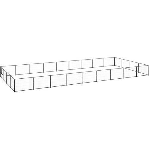  Pasji boks črn 36 m² jeklo - - črna - 57.8 - 900 x 400 x 70 cm - 2025- Cene