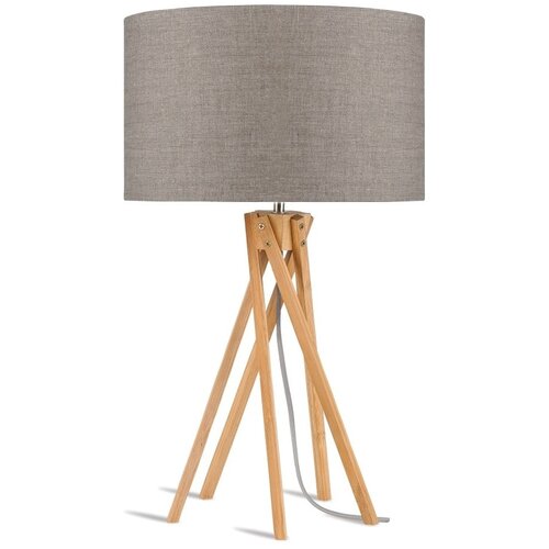 Good&Mojo Stolna lampa sa bež abažurom i strukturom od bambusa Kilimanjaro Cijene