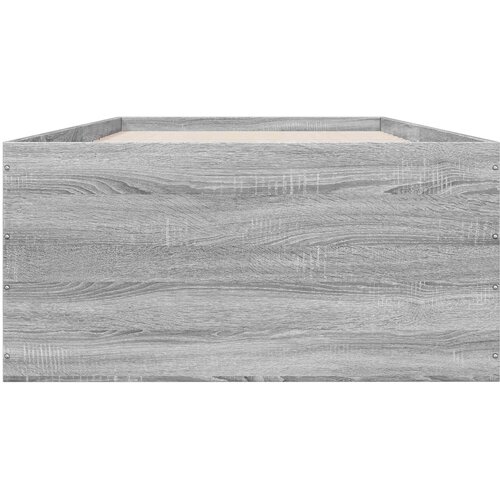  Okvir kreveta za pod Siva Sonoma 80 x 200 cm Konstruirano drvo Slike
