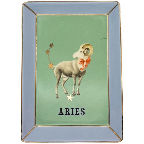 Yvonne Servirni krožnik Zodiac 16,5x12cm / Aries-Oven / porcelan, (5000255230) Cene