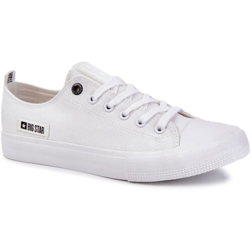 Big Star Men's Low Material Sneakers KK174006 White Cene