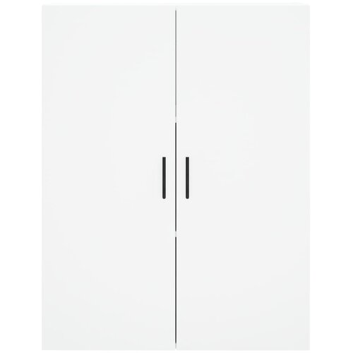  Visoka komoda bijela 69,5x34x180 cm konstruirano drvo Slike