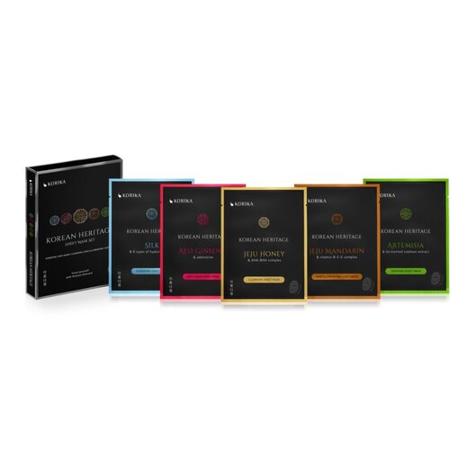 KORIKA Korean Heritage Sheet Mask Set set mask za obraz sheet mask set Cene