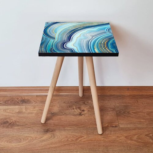 Hanah home klub sto Shp89, 35x42x35 cm, Plavi Cene