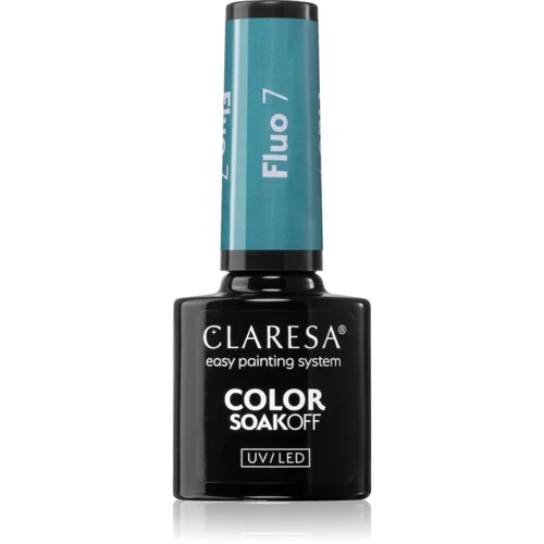 Claresa SoakOff UV/LED Color Fluo gel lak za nohte odtenek 7 5 g