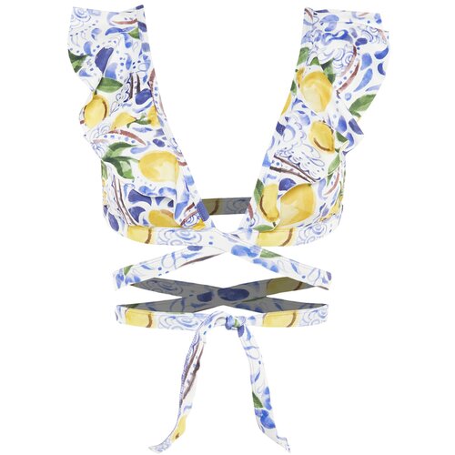 Trendyol Multicolored Waist Tie Detailed Bikini Top Cijene