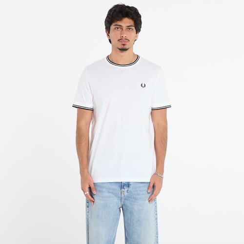 Fred Perry Majica Twin Tipped T-Shirt White XXL Cene