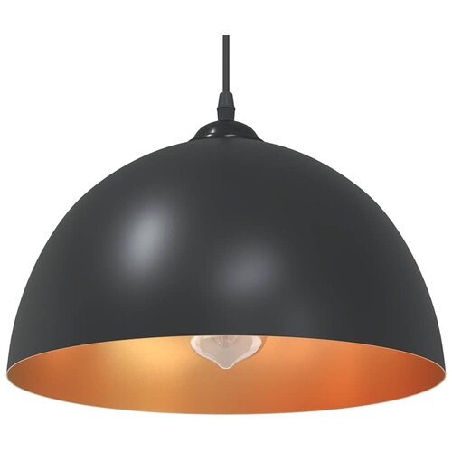  Viseće svjetiljke 2 kom podesive visine E27 crne &amp;Oslash; 30 cm metal Slike