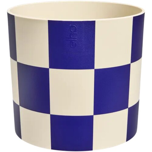 ELHO cvetlični lonec blocks & stripes 15 cm - kraljevsko modra Cene